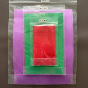 透明プラスチックジップバッグ 4x6 2ミル厚バッグ ギフト、記念品、拡張可能なサイド付き収納バッグ クラフト収納 ジュエリー ビーズ リング コイン