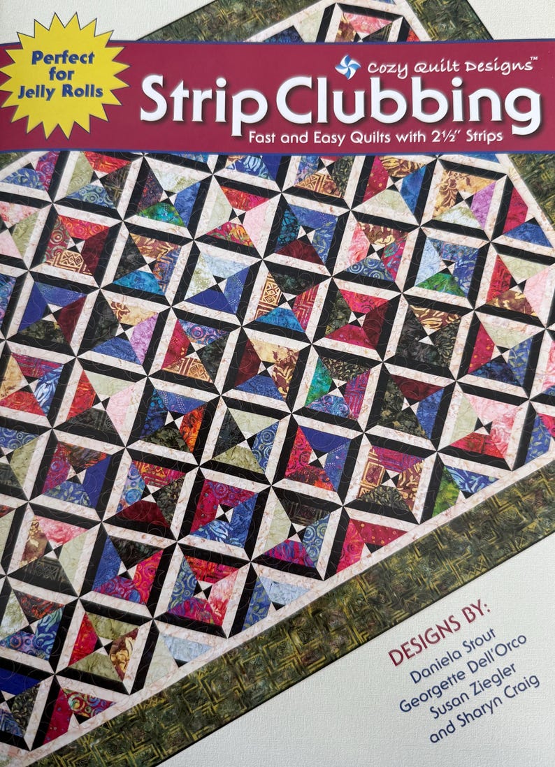 Strip Quilting Pattern Book Guide Beginner Quilter Friendly Design ...