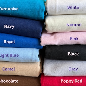 108 Wide Flannel Fabric Quilting Cotton Material Preshrunk Quilt Backing Lightweight Yardage Premium Quality Craft Project Solid Color Soft
