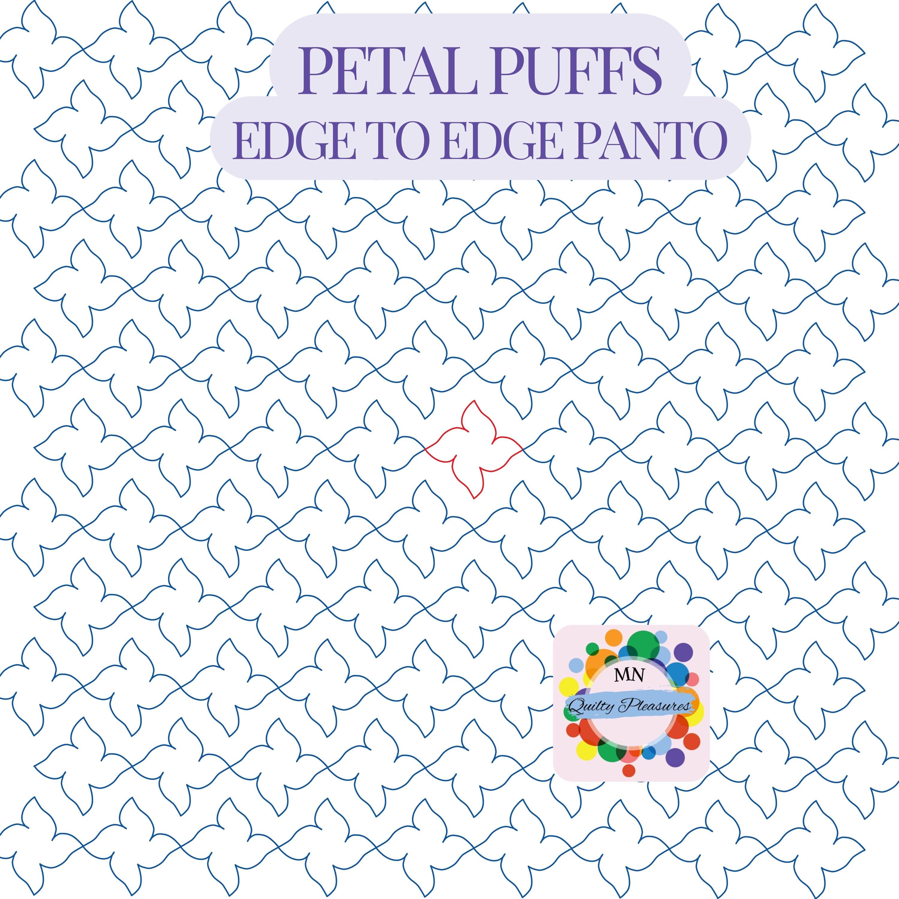 Smooth Line Edge to Edge Pantograph Continuous Line Quilting Panto ...