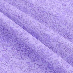 Lavender Jacobean Toile Quilting Fabric Floral Vintage Inspired Nursery Easter Themed Soft Purple by the Half Yard Home Decor Material 3414L