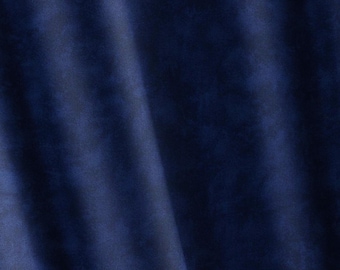 Navy Blue Blended Fabric by the Half Yard Cotton Quilting Fabric Navy Blue Tone on Tone Navy Cotton Tonal Blender Fabric for Quilting