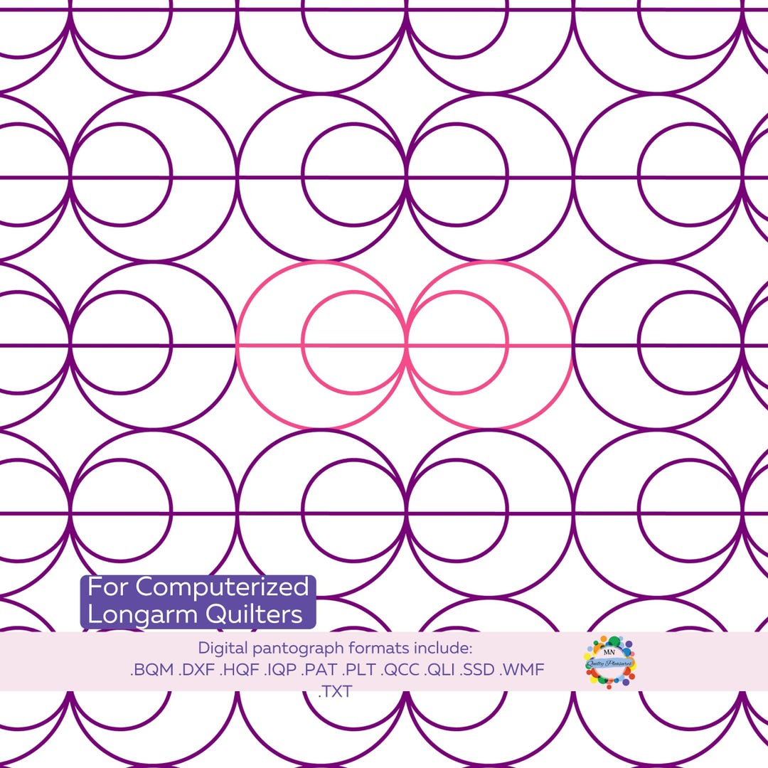 Longarm Quilting Pattern Digital Pantograph File Download Computerized ...