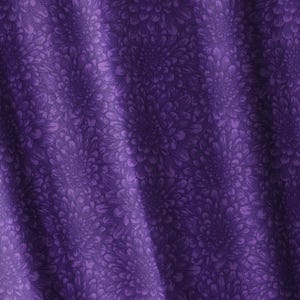 Purple Floral Fabric Tone on Tone Cotton Continuous Cut Half Yard Lavender Cotton Fabric Lilac Fabric Lavender Flower Fabric for Quilting