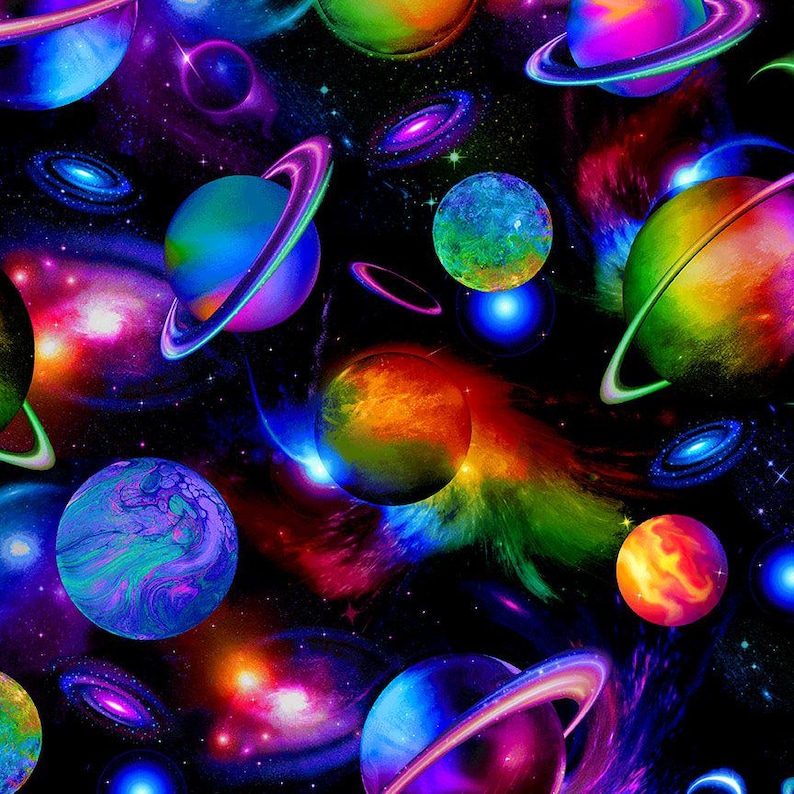 Astronomy Gift Idea Galaxy Quilt Kit Beginner Friendly Project Space Themed Throw Blanket Cotton Fabric Set Star Design Universe Pattern Complete Sewing Materials Cosmic Panels Black Sashing Included Binding Backing Bedroom Decoration DIY