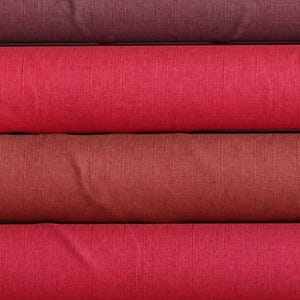 Red Cotton Fabric Solid Color Quilting Fabric Robert Kaufman Kona Sewing DIY Craft Home Decor Patchwork Supply Quilt Making Red Tones Fabric by the Yard Quilters Cotton
