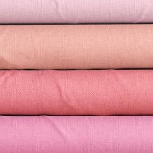 Kona Cotton Quilting Fabric Pink Yard Valentine's Day Craft Supply Sewing Project DIY Home Decor Soft Texture Pastel Ombre Gradient Robert Kaufman Fabric Quilt Making Material Patchwork