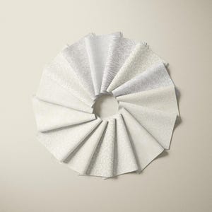 White on Natural Fat Quarter Bundle 100% Cotton Stash Builder Cream Fat Quarters Gift for Quilter White on Cream Tone on Tone Quilter