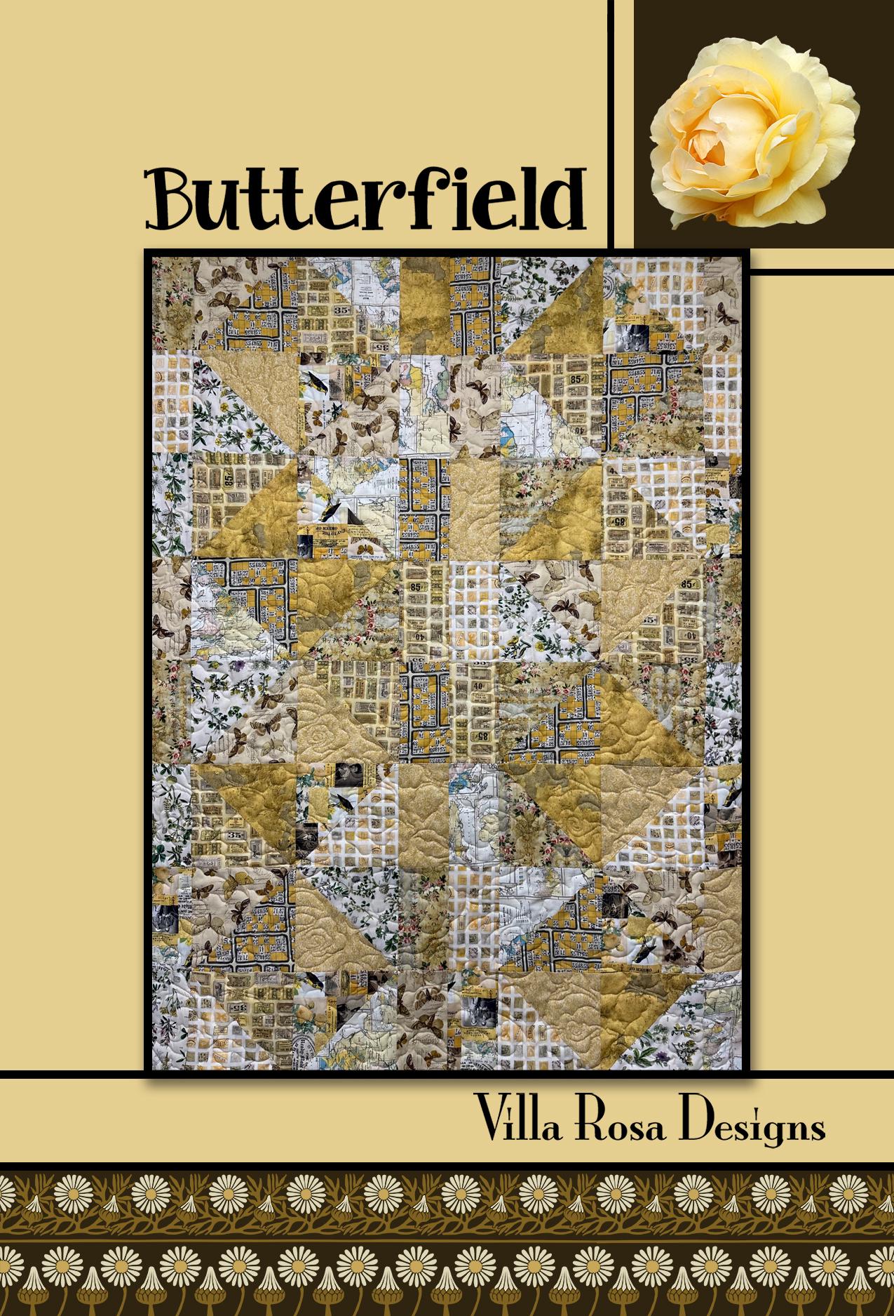 Butterfield Digital Quilt Pattern Fat Quarter Half Square Triangle Crib ...