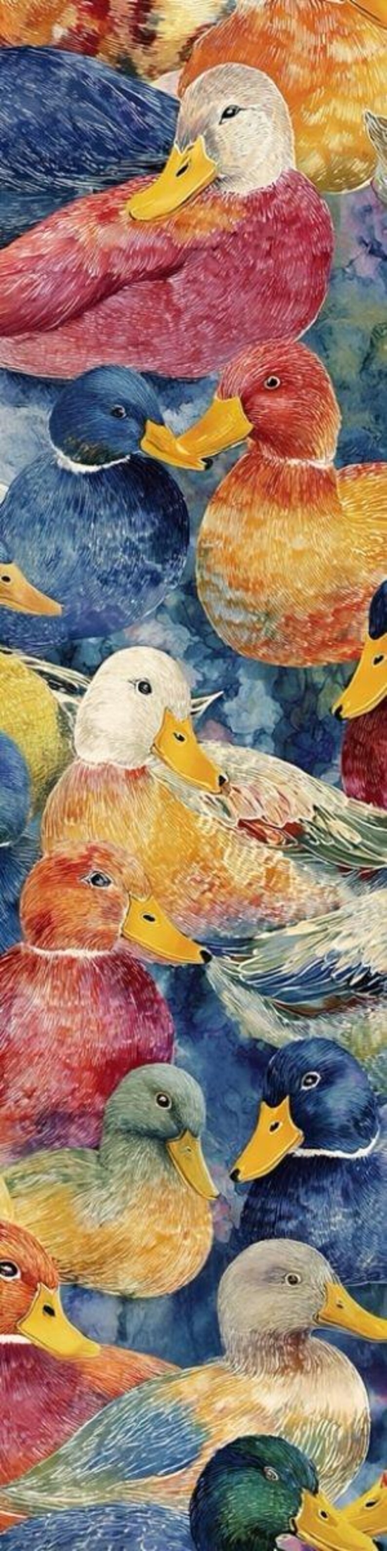 Duck Quilting Fabric Cotton Material Mallard Pattern Wildlife Design ...