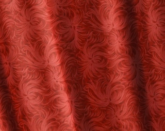 Red Cotton Cotton Quilting Fabric by the Half Yard Continuous Cut Quilting Apparel Cloth Red Feather Red Blender Quilting Cotton Red Fabric