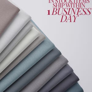 Kona Cotton Solid Quilting Fabric Yard Neutral Gray Robert Kaufman Home Decor DIY Sewing Supply Patchwork Modern Quilt Material HALF Yard