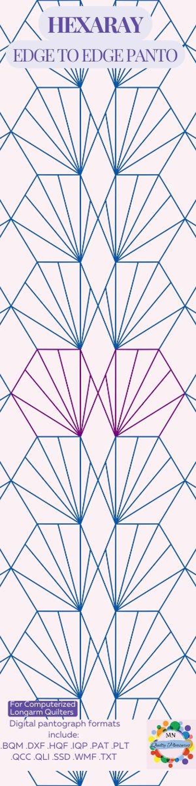 Digital Quilting Pattern Design Template for Longarm Quilting Business ...
