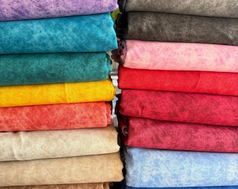 Grunge Paint 108 Inch Wideback Quilting Fabric Quilt Backing Material Tone on Tone 20 Colors Available Craft Sewing Material 3 Yard Cut
