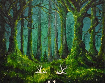 Pintura Original - Esprit des Bois