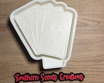 Cards silicone mold for freshies