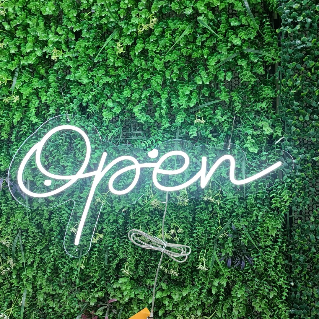Open Neon Sign Open Custom Neon Sign Neon Sign Wall Decor Neon Light