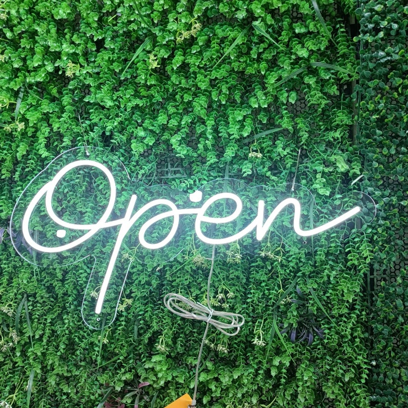 Open Neon Sign Open Custom Neon Sign Neon Sign Wall Decor Neon Light Sign Custom LED Sign image 1