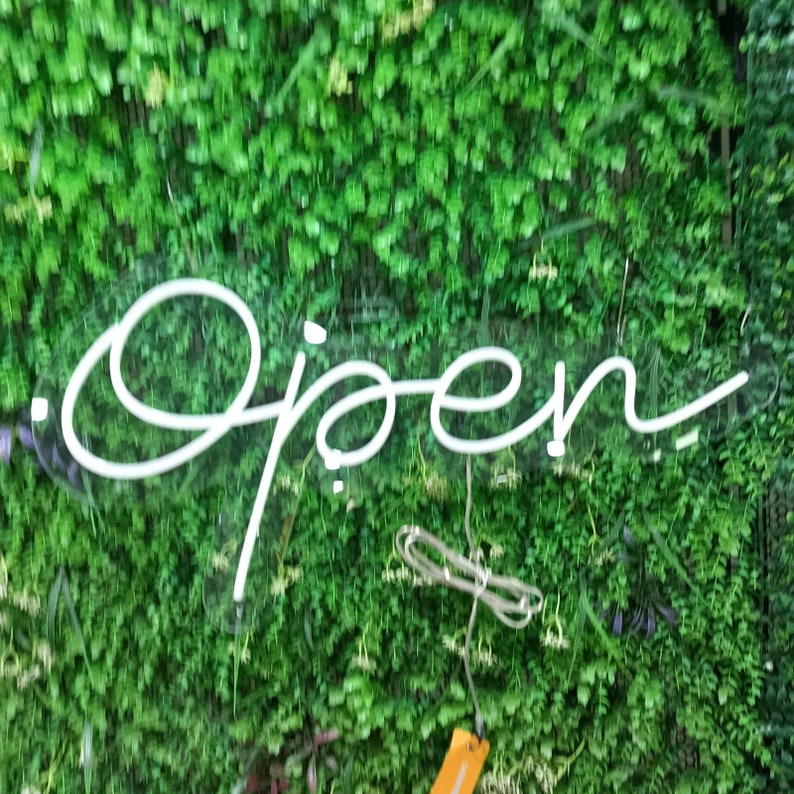 Open Neon Sign Open Custom Neon Sign Neon Sign Wall Decor Neon Light Sign Custom LED Sign image 3