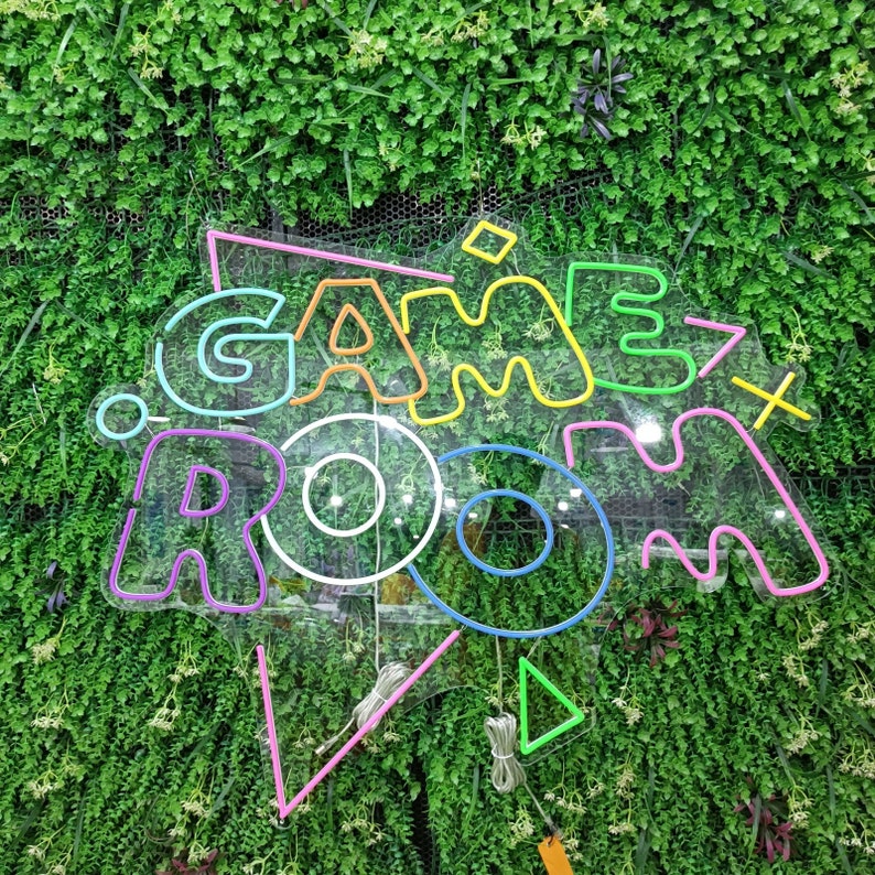 Game Room Neon Sign Custom Game Neon Sign Kids Games Neon Sign LED Sign