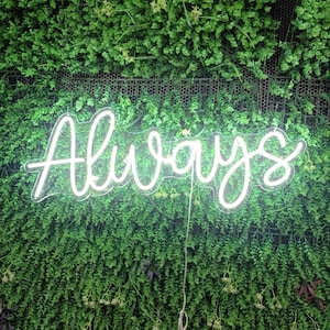 Immer Neon Schild - Individuelle Neon Schild - Leuchtreklame - Neon Schild Schlafzimmer - Hochzeit Schilder - LED Schild