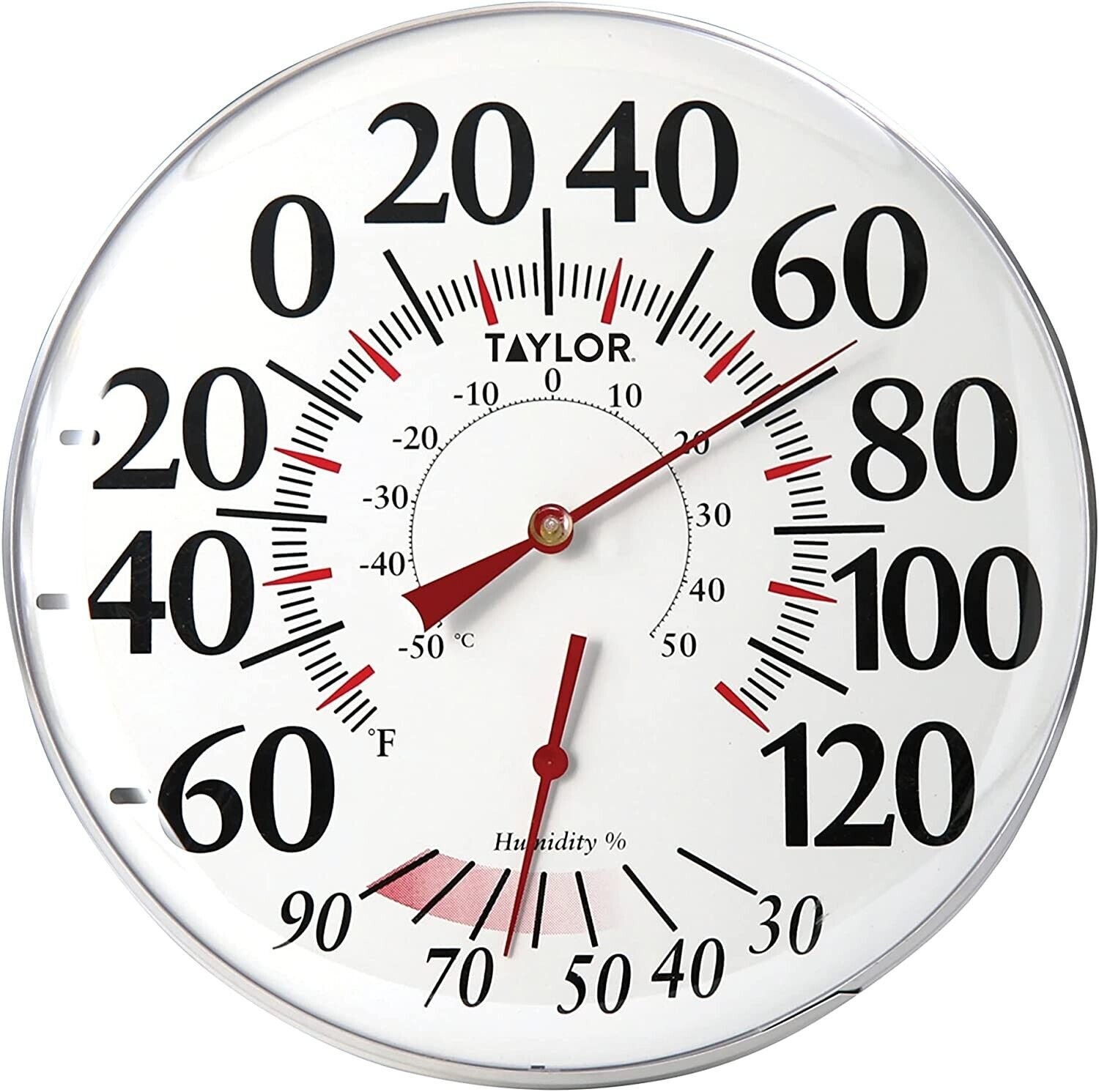 Outdoor Thermometer 8.5 With Large Bold Numbers Wall Mounted Indoor  Thermometer