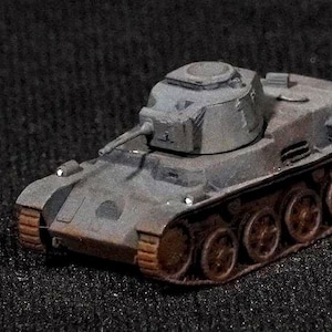 38M Toldi Miniature Light Tank - 1/87, 1/100, 1/144 Scale - Hand Painted Hungarian WWII Military Model