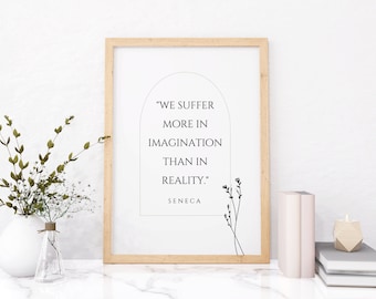 Quote Print | Digital Download | Stoicism | Seneca | Printable | Wall Art Quotes | Digital Prints | Instant Access