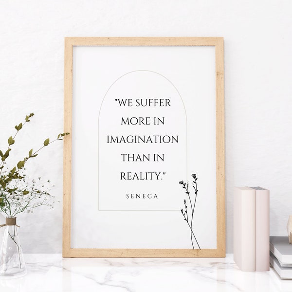 Quote Print | Digital Download | Stoicism | Seneca | Printable | Wall Art Quotes | Digital Prints | Instant Access