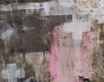 Abstraktes Acrylgemälde in Mischtechnik - Inneneinrichtung - Finnisches Design