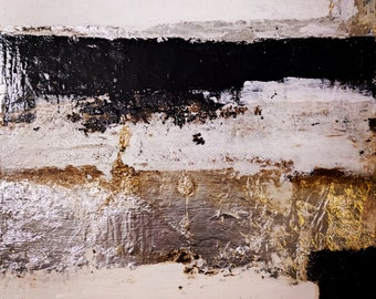 Abstraktes Acrylgemälde in Mischtechnik - Inneneinrichtung - Finnisches Design