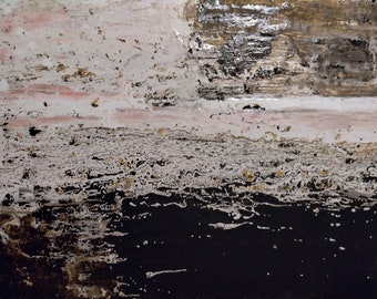 Abstraktes Acrylgemälde in Mischtechnik - Inneneinrichtung - Finnisches Design