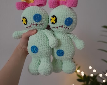 Crocheted Scrump Doll: Lilo & Stitch Inspired Plush Toy
