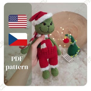 ANLEITUNG Amigurumi Der Weihnachtsdieb / Grüner Bösewicht häkeln / Amigurumi Weihnachten / Weihnachten häkeln / Weihnachtsmuster/Elfe, grüne Elfe