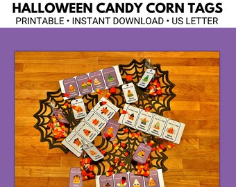 Halloween Candy Corn Favor Labels | Halloween Candy Corn Favor Kits | Halloween Candy Corn Favor Bags | Halloween Candy Corn Tags