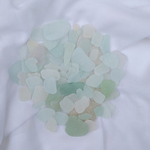 English Sea Glass pieces from the beautiful Kent coast in lovely aquamarine and seafoam colours