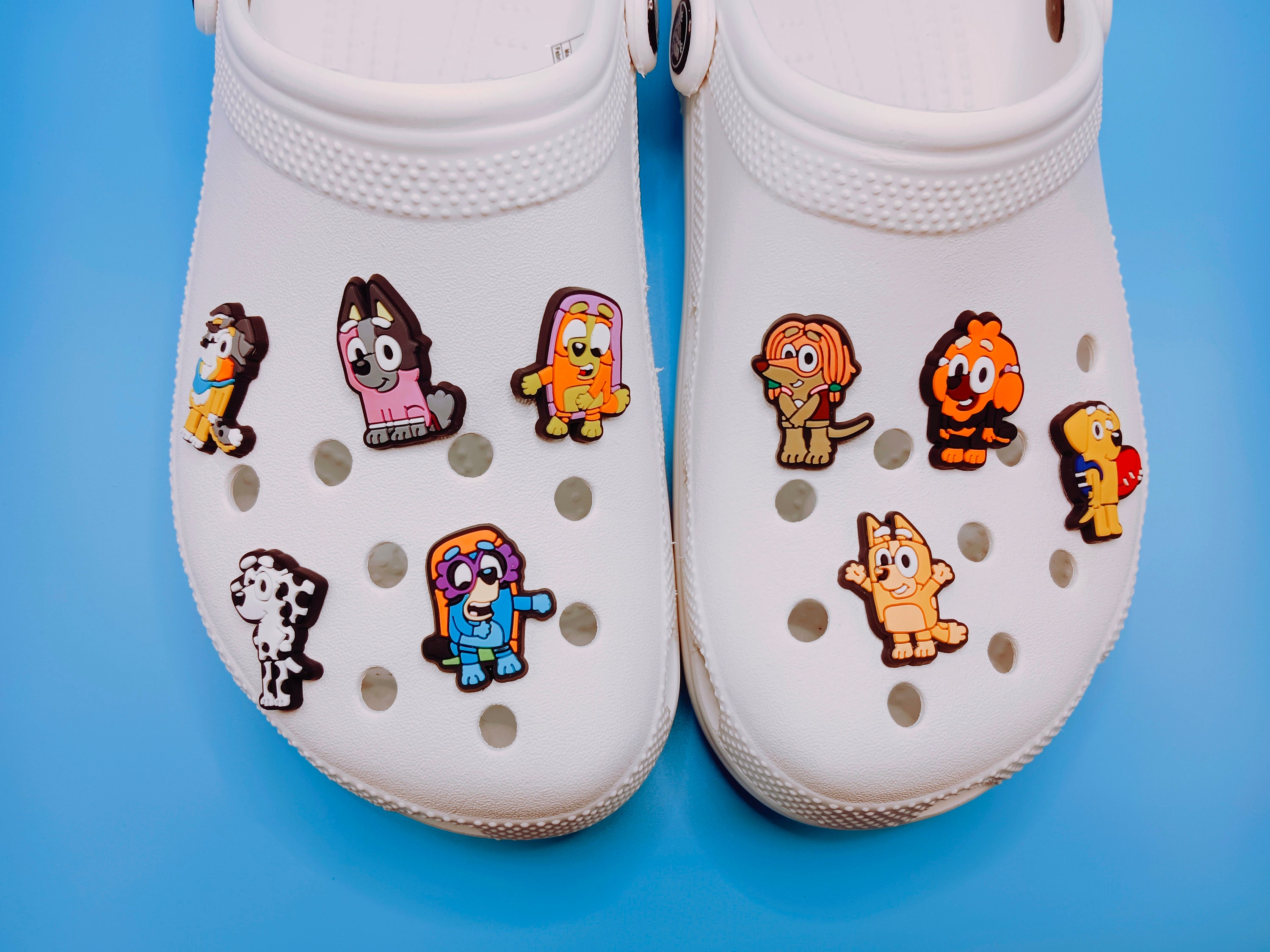 29pcs per Set Blue Dog Croc Charm , Bluey Jibbitz for Croc, Cartoon Dog