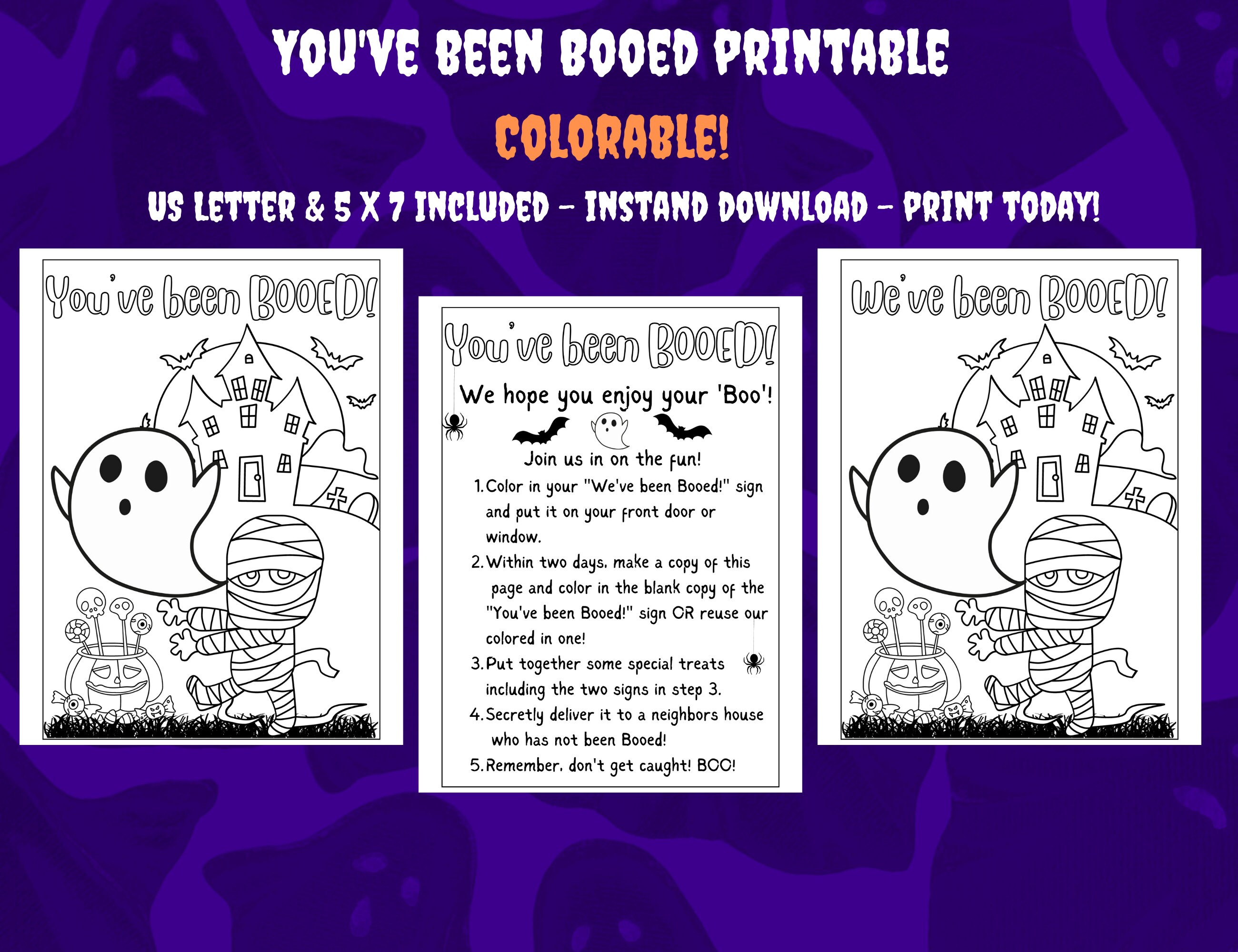 You ve Been Booed Printable We ve Been Booed Printable Coloring Pages You ve Been Booed Printable We ve Been Booed Printable Coloring Pages