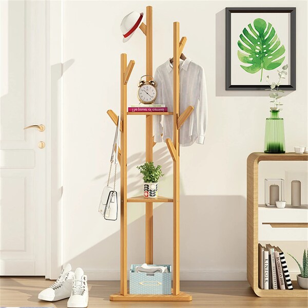 Bamboo Coat Rack Etsy