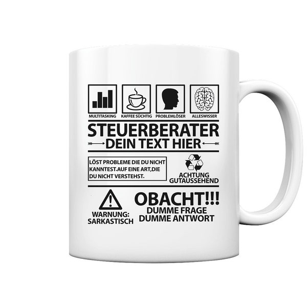 Steuer Steuerberater Geschenk Lustiges Tasse Personalisierte