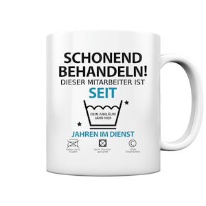25 20 30 Jahre Jähriges Betriebszugehörigkeit Geschenk Jubiläum Mitarbeiter Kollege Tasse