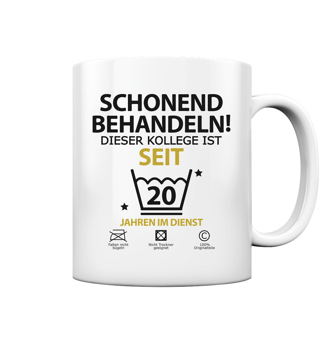20 jähriges Jahre Dienstjubiläum Firmenjubiläum Geschenk zum Tasse