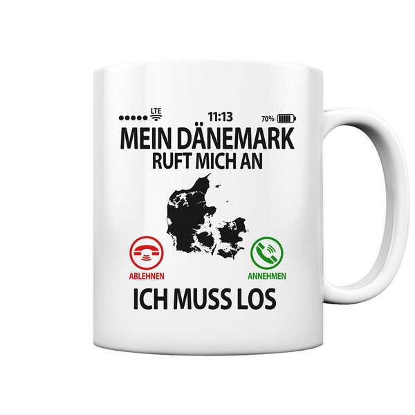 Geschenk für Dänemark Dänische Fans Liebhaber Auswanderer Tasse