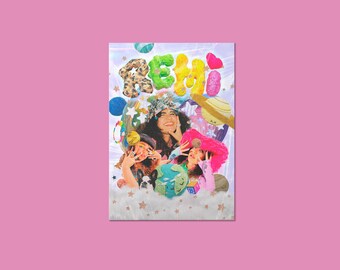 Remi Wolf Retro Poster - Remi Wolf Colorful Music Print - Remi Wolf Collage Digital Download - Dorm Room Bedroom Wall Art