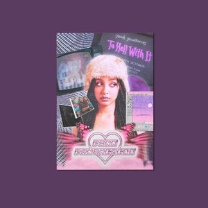 Pink Pantheress Retro Poster - Pink Pantheress Purple Music Print - Pink Pantheress Digital Download - Dorm Room Bedroom Cybercore Wall Art