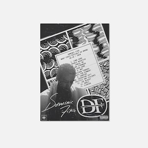 Dominic Fike Signed Vintage Poster - Dominic Fike Black and White Music Print - Dominic Fike Poster Digital Download - Vintage Wall Art