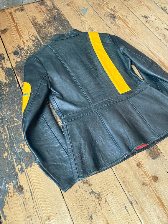 1960s 'Waddington' Cafe Racer Leather Jacket Gem