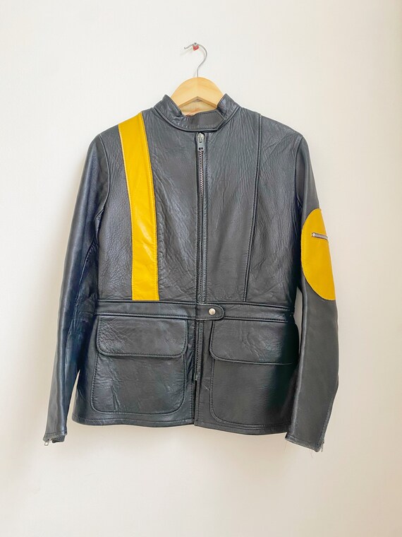 1960s 'Waddington' Cafe Racer Leather Jacket Gem