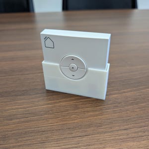 Wall mount for Velux remote control & wall switch | Practical organizer | PLA 3D printing | Easy installation "wide"