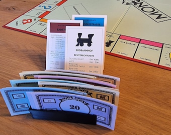 Monopoly Holder | Money Holder + Bill Holder | Organizer for Game Tickets + Cards | PLA 3D Printing